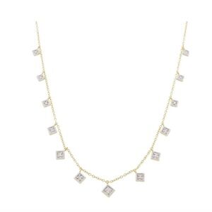 18K gold Diamond LISSE DANCING DIAMOND KITE NECKLACE
